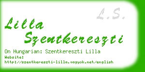 lilla szentkereszti business card